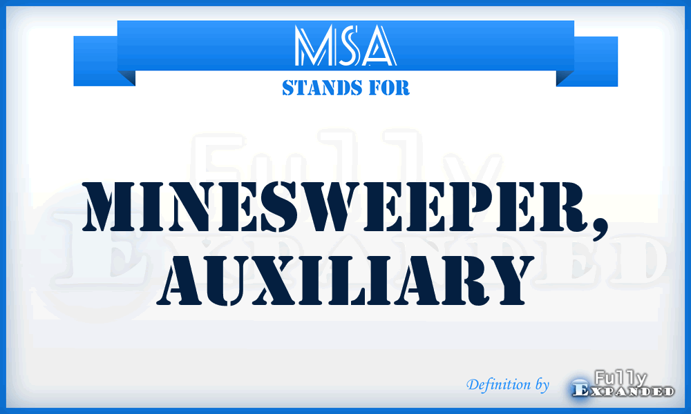 MSA - MineSweeper, Auxiliary