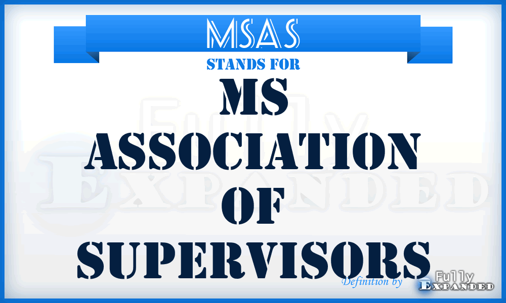 MSAS - MS Association of Supervisors