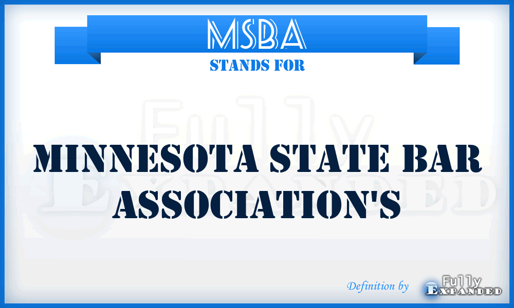 MSBA - Minnesota State Bar Association's
