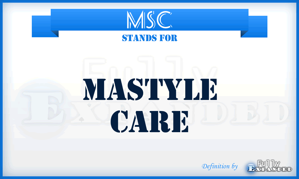 MSC - MaStyle Care