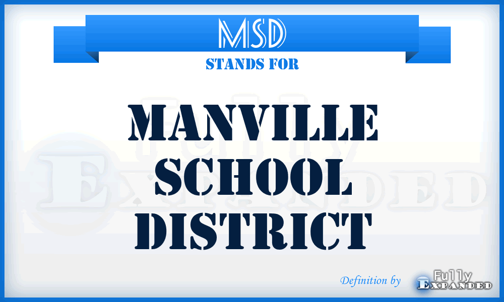 MSD - Manville School District