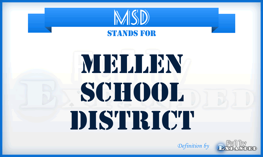 MSD - Mellen School District