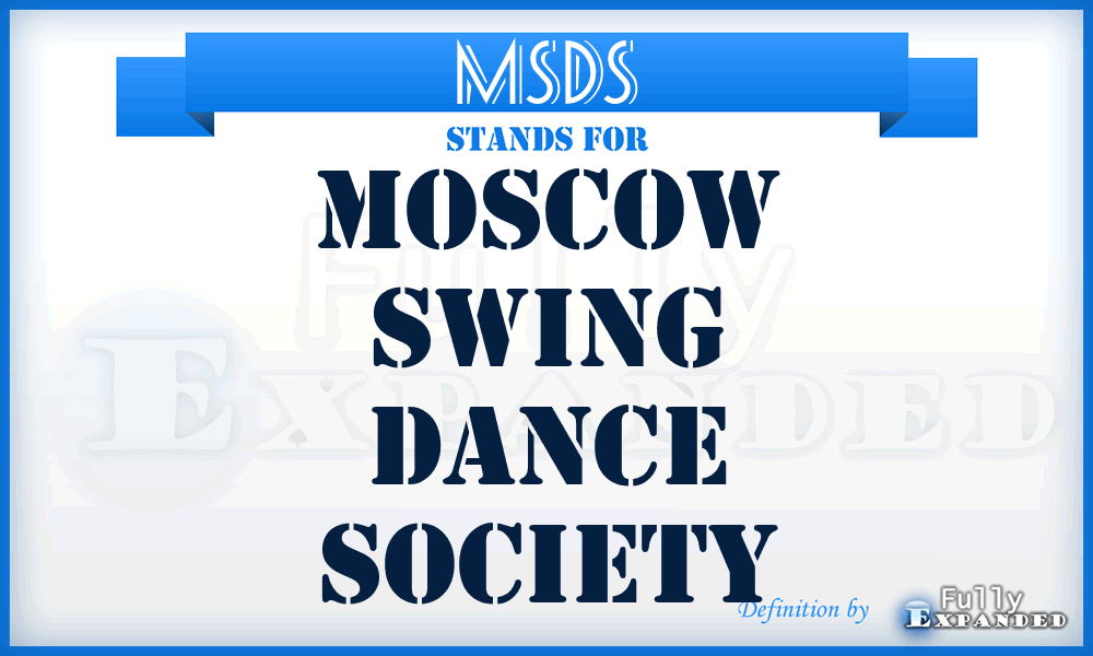 MSDS - Moscow Swing Dance Society