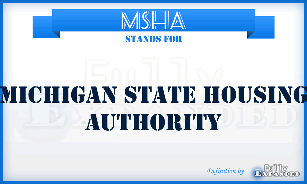 MSHA - Michigan State Housing Authority