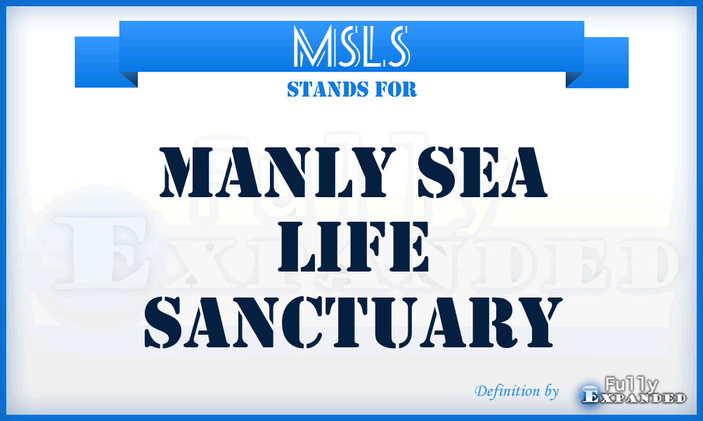 MSLS - Manly Sea Life Sanctuary