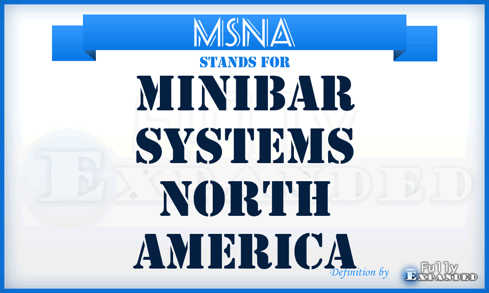 MSNA - Minibar Systems North America