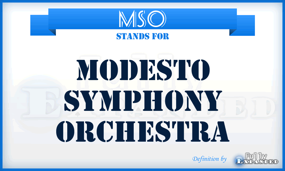 MSO - Modesto Symphony Orchestra