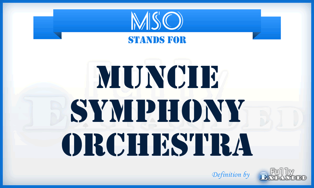 MSO - Muncie Symphony Orchestra