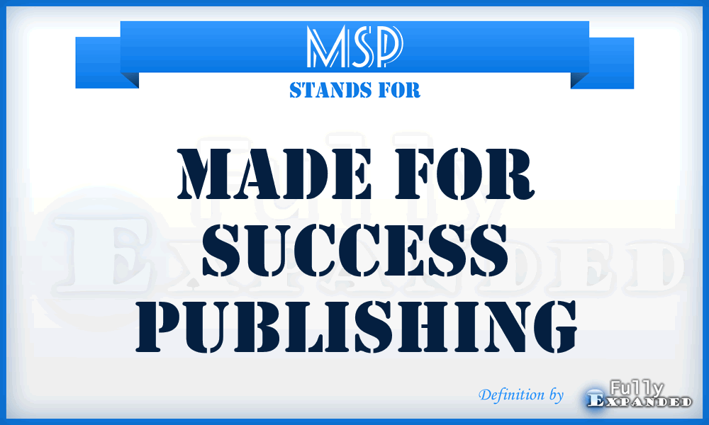 MSP - Made for Success Publishing