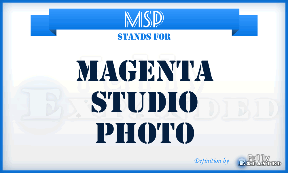 MSP - Magenta Studio Photo