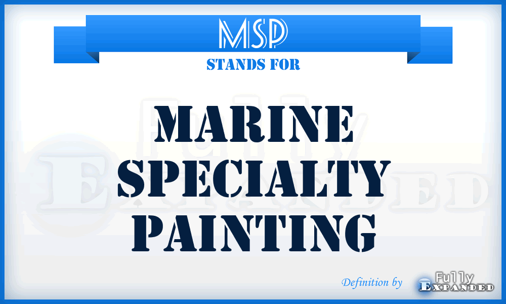 MSP - Marine Specialty Painting