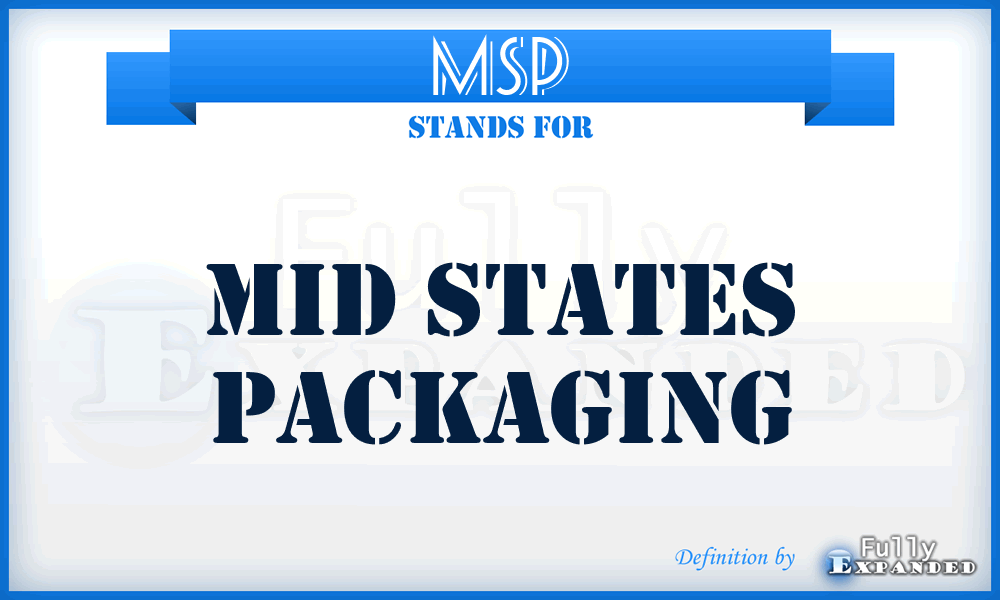 MSP - Mid States Packaging