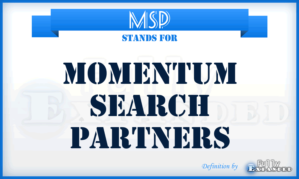 MSP - Momentum Search Partners