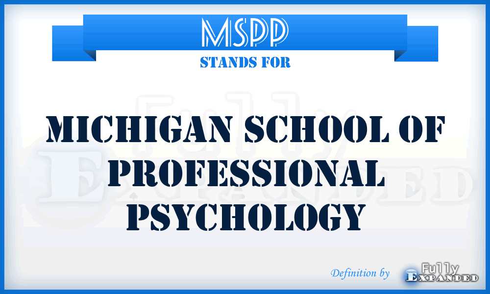MSPP - Michigan School of Professional Psychology