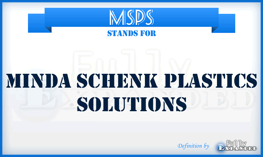 MSPS - Minda Schenk Plastics Solutions