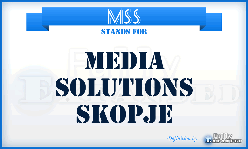 MSS - Media Solutions Skopje