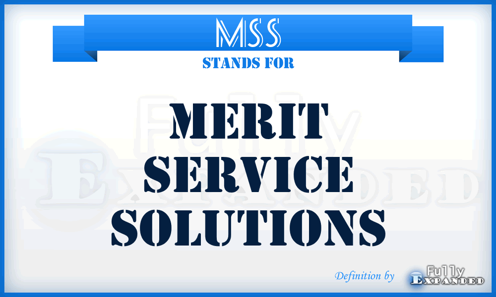 MSS - Merit Service Solutions