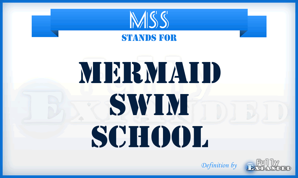 MSS - Mermaid Swim School