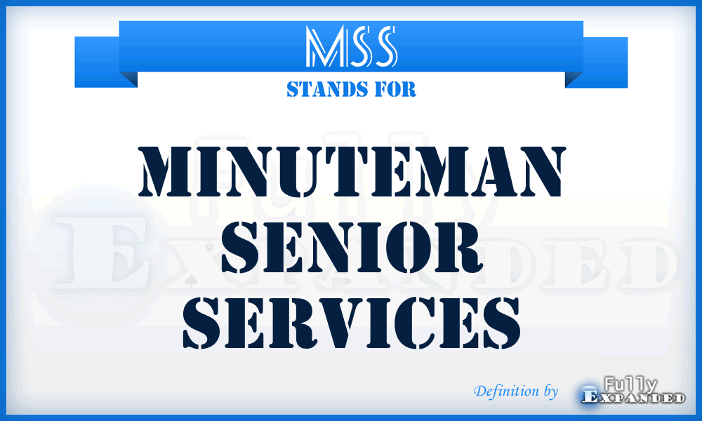 MSS - Minuteman Senior Services