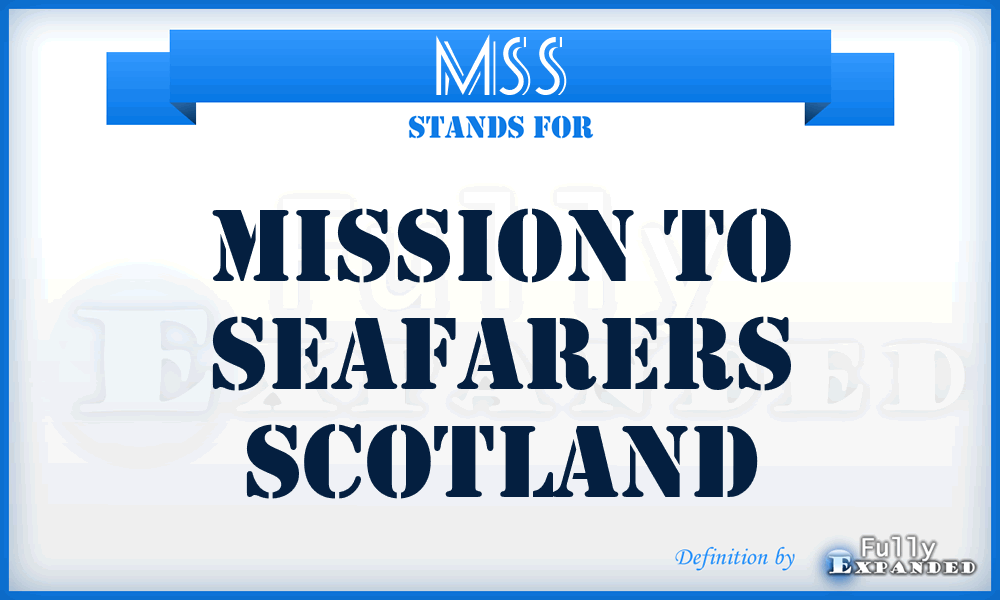 MSS - Mission to Seafarers Scotland