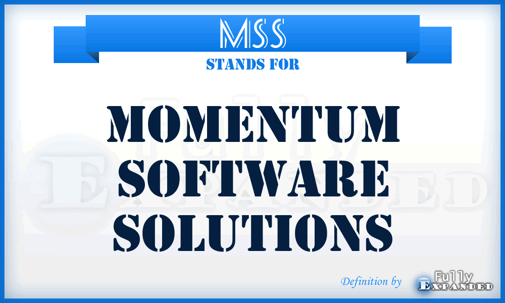 MSS - Momentum Software Solutions