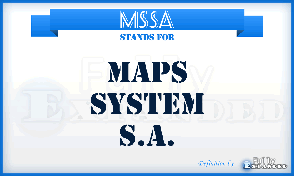 MSSA - Maps System S.A.