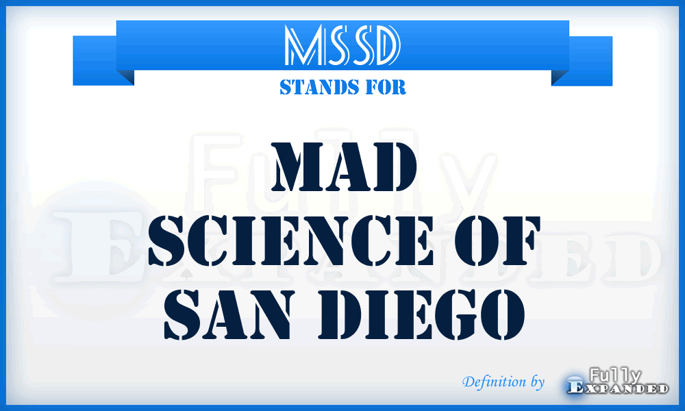 MSSD - Mad Science of San Diego