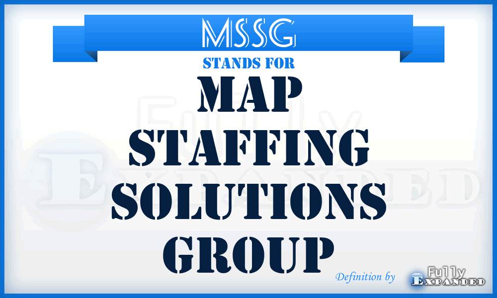 MSSG - Map Staffing Solutions Group