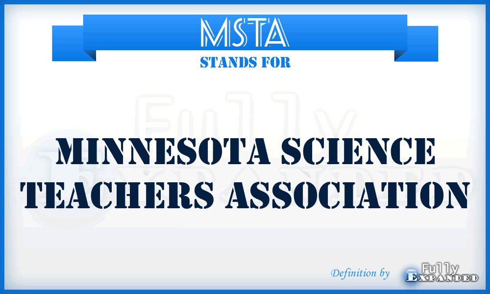 MSTA - Minnesota Science Teachers Association