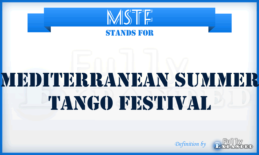 MSTF - Mediterranean Summer Tango Festival