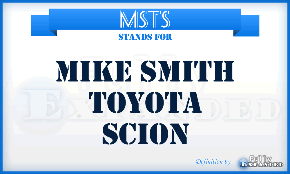 MSTS - Mike Smith Toyota Scion