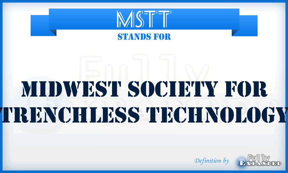 MSTT - Midwest Society for Trenchless Technology