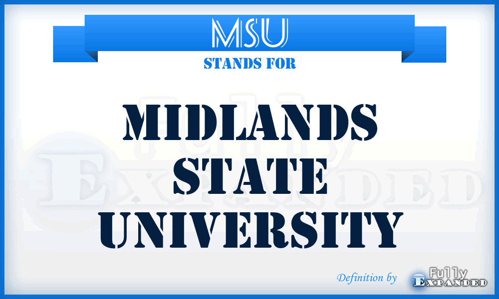 MSU - Midlands State University