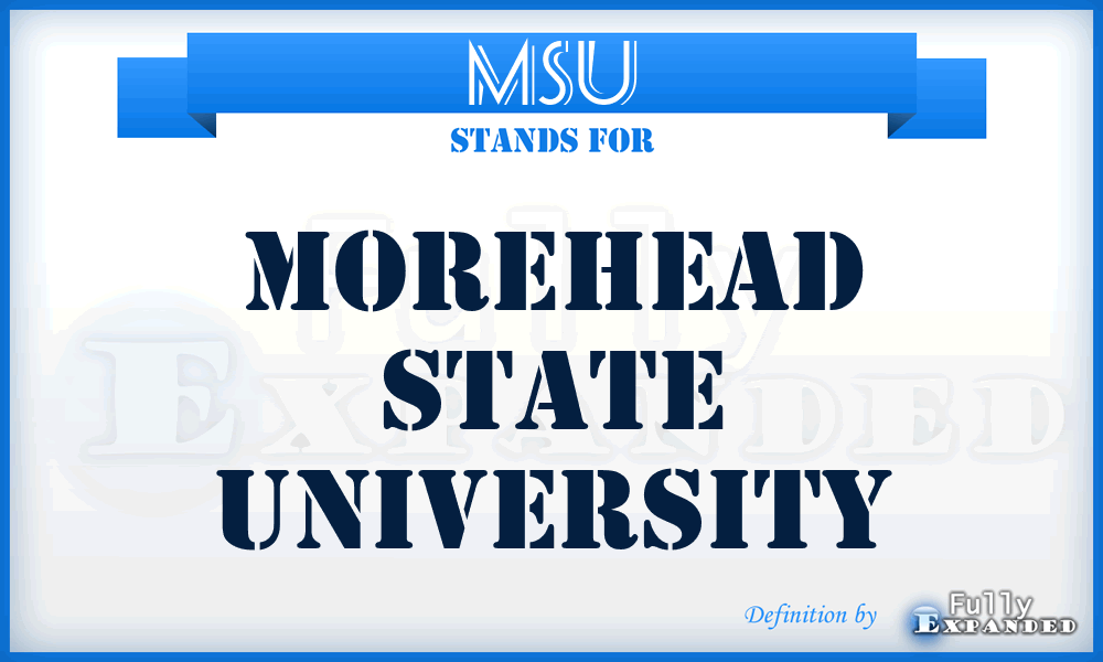 MSU - Morehead State University