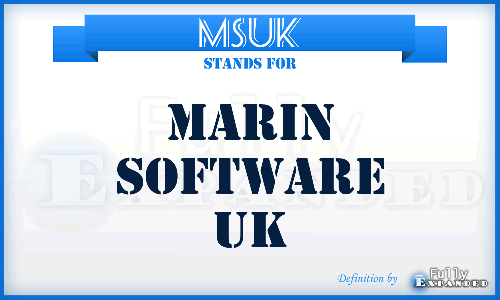 MSUK - Marin Software UK