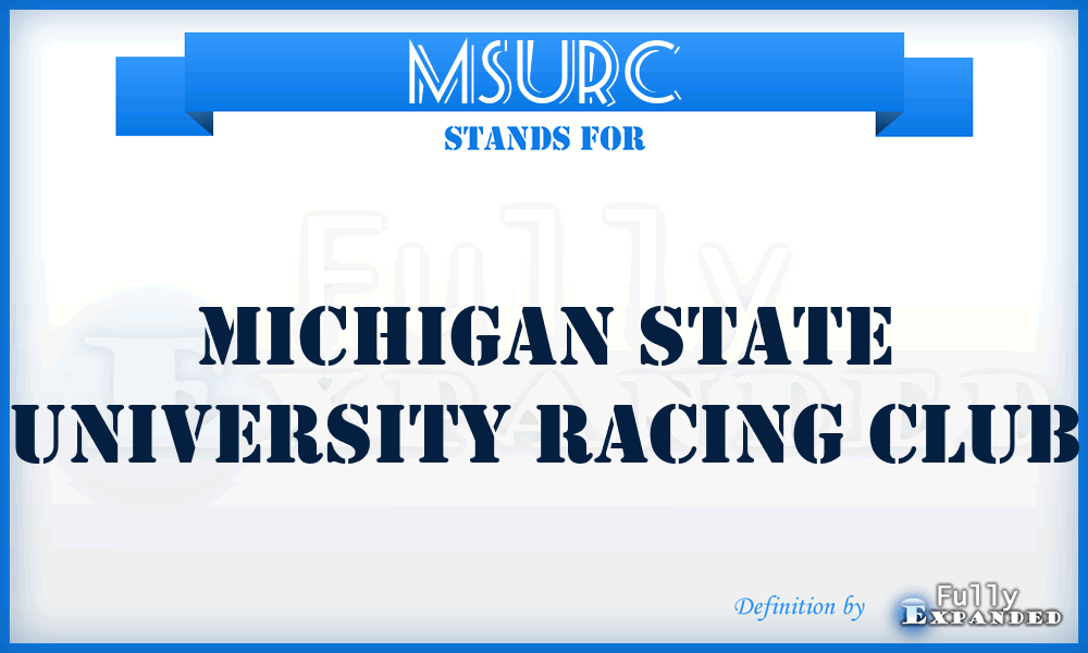 MSURC - Michigan State University Racing Club