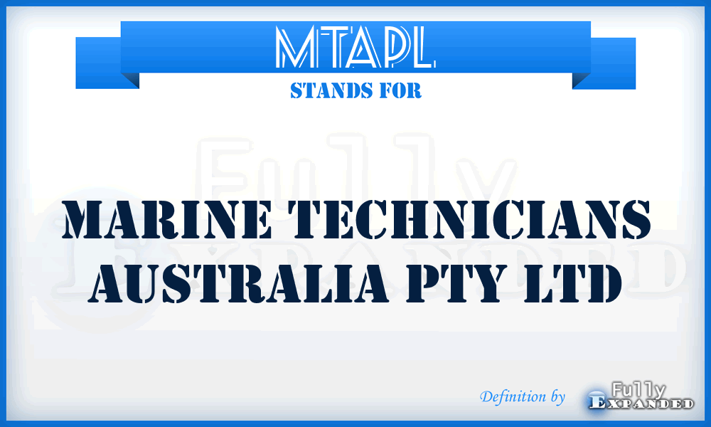 MTAPL - Marine Technicians Australia Pty Ltd