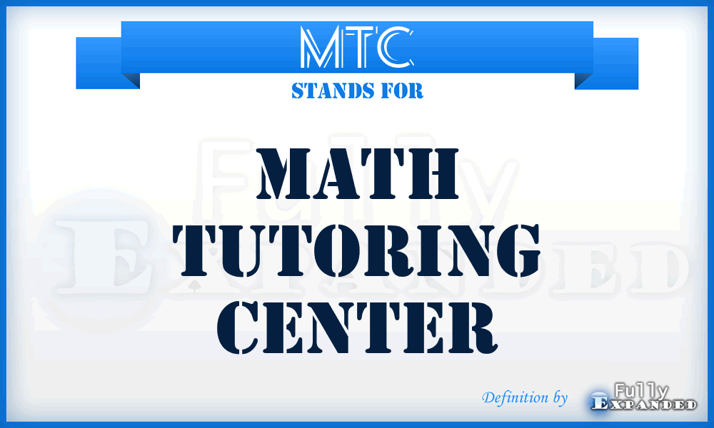 MTC - Math Tutoring Center