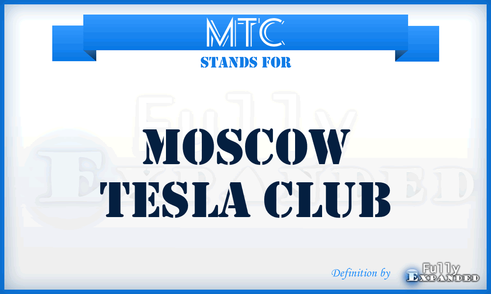 MTC - Moscow Tesla Club