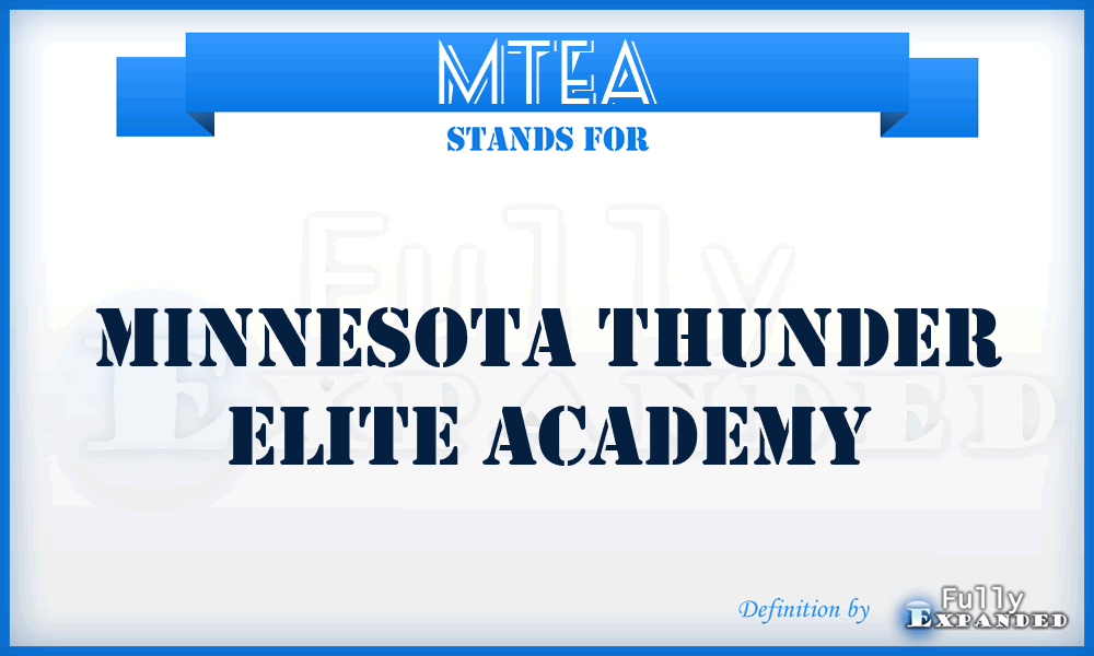 MTEA - Minnesota Thunder Elite Academy