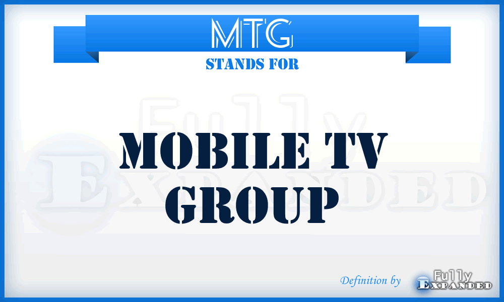 MTG - Mobile Tv Group