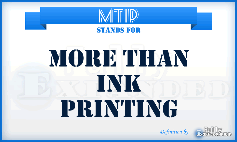 MTIP - More Than Ink Printing