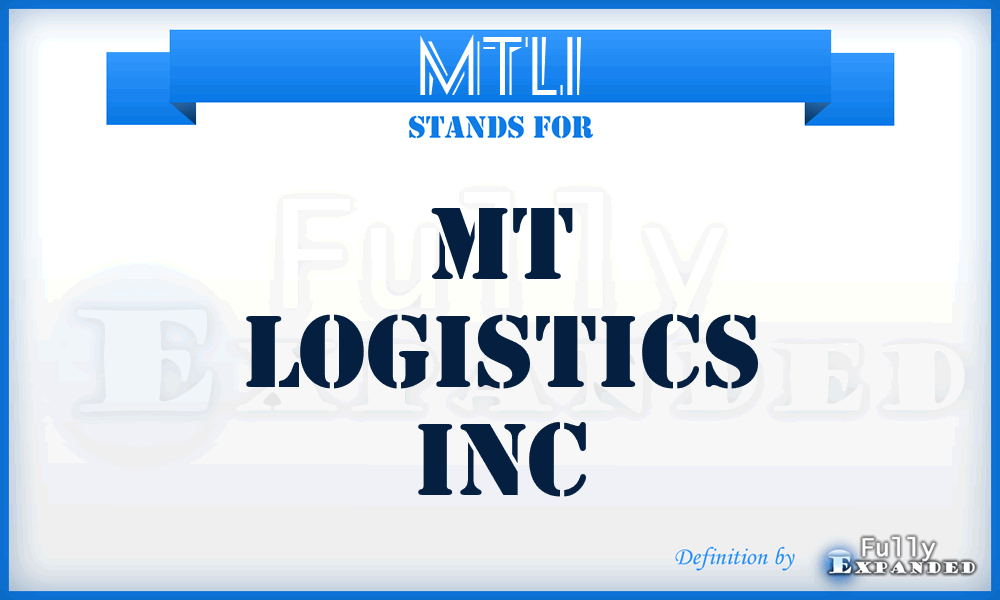 MTLI - MT Logistics Inc