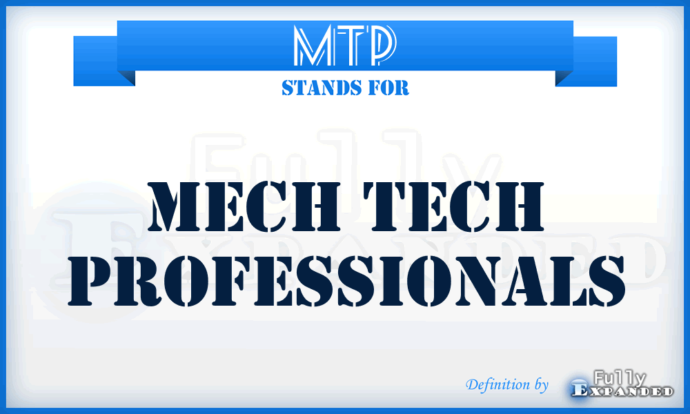 MTP - Mech Tech Professionals