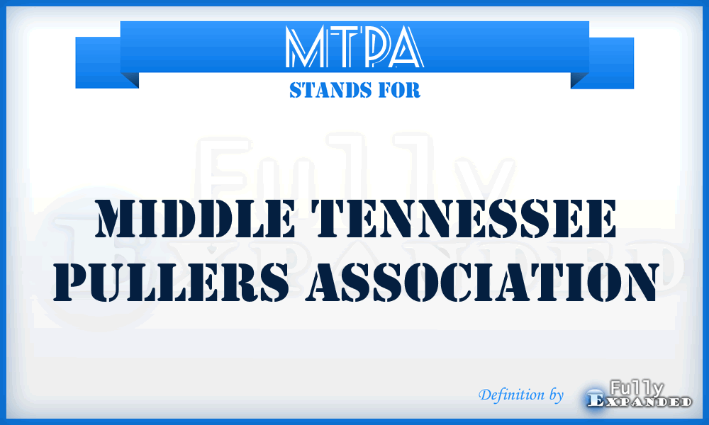 MTPA - Middle Tennessee Pullers Association