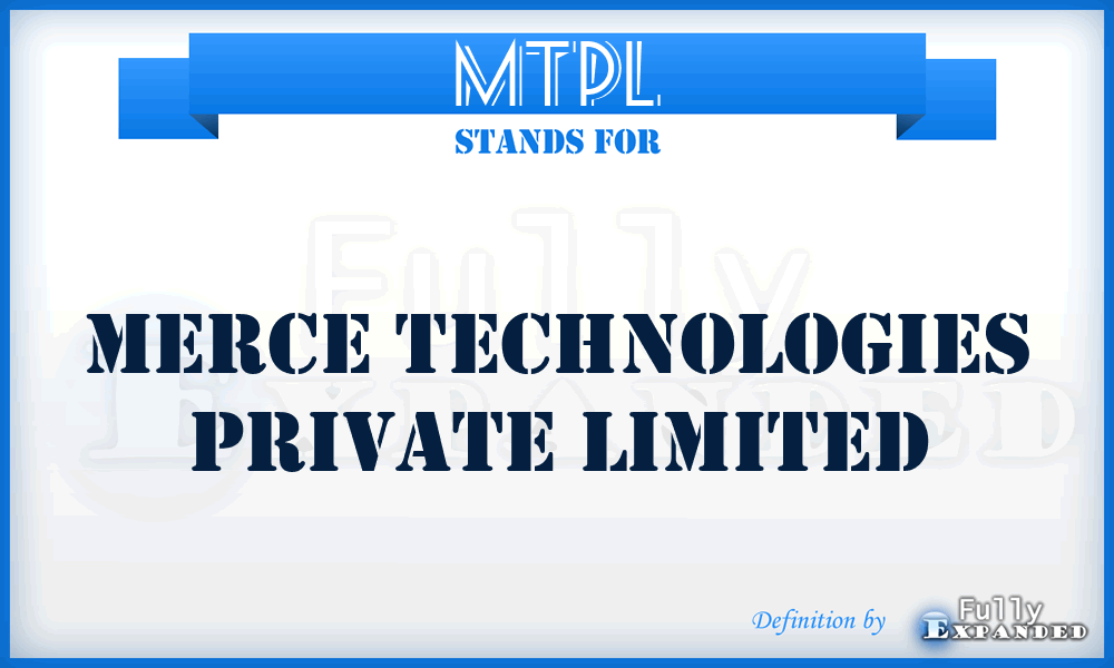 MTPL - Merce Technologies Private Limited