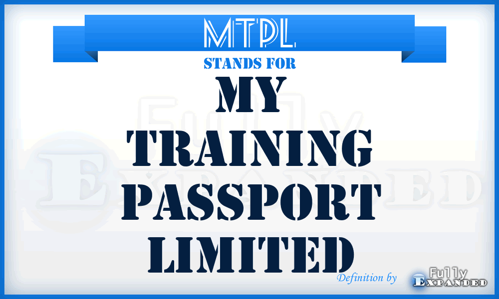 MTPL - My Training Passport Limited