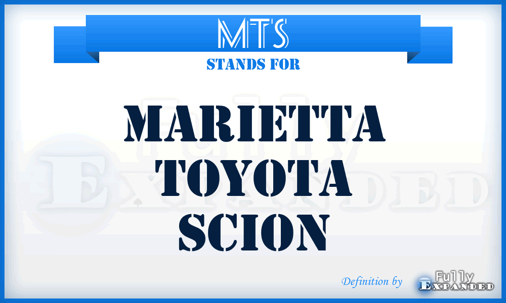 MTS - Marietta Toyota Scion