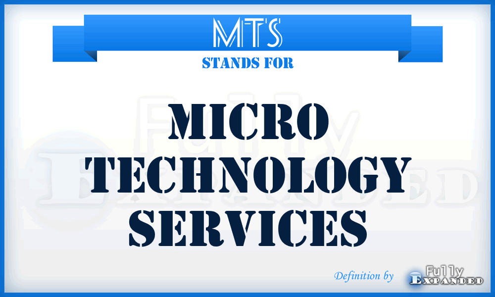 MTS - Micro Technology Services