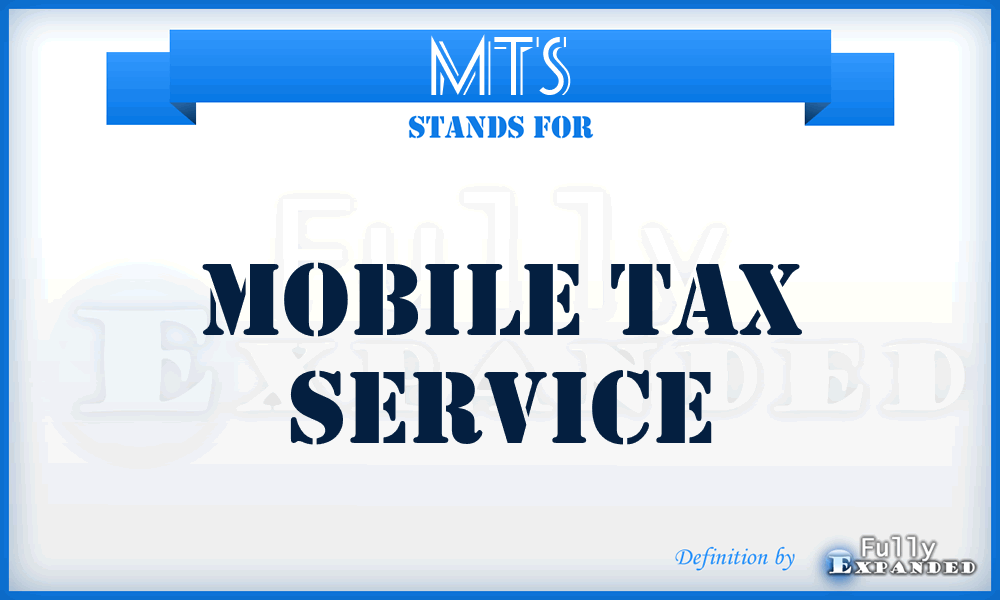 MTS - Mobile Tax Service